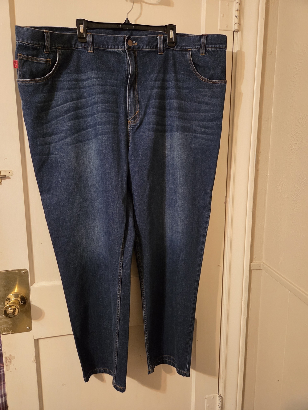 Men's Portwest FR Dark Blue Classic Straight Jeans Sz 52/32